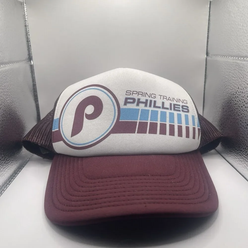 Philadelphia Phillies Spring Training MLB Hat One Size Maroon White Blue
